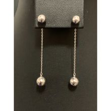 Load image into Gallery viewer, 18K Gold Earrings Dangling Balls White Gold 2.16 grams - Rafant