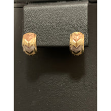 Load image into Gallery viewer, 18K Gold Earrings French Clips Tricolor 1.26 grams - Rafant