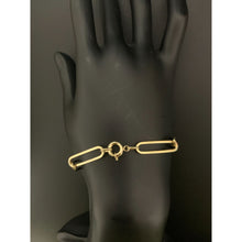 Load image into Gallery viewer, 18K Gold Bracelet Paperclip Large Links 7 inches 2.95 grams - Rafant