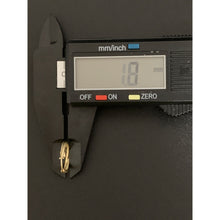 Load image into Gallery viewer, 18K Gold Earrings Hoops Loops Spiral 0.91 grams - Rafant