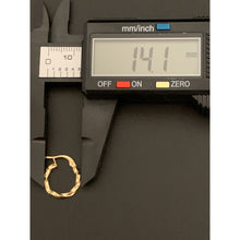 Load image into Gallery viewer, 18K Gold Earrings Hoops Loops Small 0.80 grams - Rafant