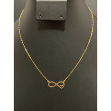 Load image into Gallery viewer, 18K Gold Necklace Chain Cable Link 16 inches Infinity - Rafant