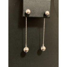Load image into Gallery viewer, 18K Gold Earrings Dangling Balls White Gold 2.16 grams - Rafant