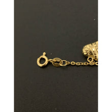 Load image into Gallery viewer, 18K Gold Bracelet Heart Charms 7.25 inches 1.94 grams - Rafant