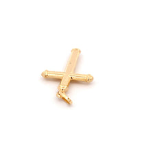Load image into Gallery viewer, 18K Yellow Gold Pendant Cross Jesus Christ Religious 1.68 grams With Defects - Rafant