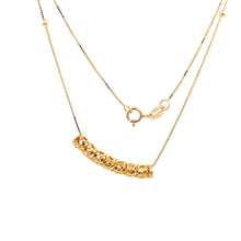 Load image into Gallery viewer, 18K Yellow Gold Necklace Chain Box 17.5 inches Tube Pendant 1.80 grams - Rafant