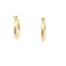 Load image into Gallery viewer, 18K Gold Earrings Hoops Small Polished Plain - Rafant