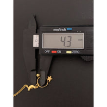 Load image into Gallery viewer, 18K Gold Necklace Chain 18 inches with Moon Star Circle Ball Pendant 1.96 grams - Rafant