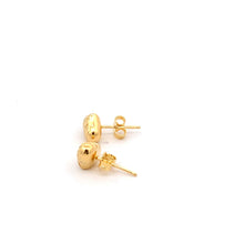 Load image into Gallery viewer, 18K Yellow Gold Earrings Heart Stud 1.37 grams - Rafant