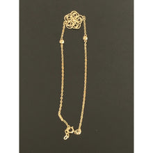 Load image into Gallery viewer, 18K Gold Bracelet Flower Charm Size 7 inches 1.20 grams - Rafant