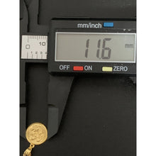 Load image into Gallery viewer, 18K Gold Necklace Chain 18 inches Dragon Round Pendant 1.35 grams - Rafant