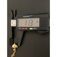 Load image into Gallery viewer, 18K Gold Necklace Chain Rolo 17.75 inches with Puffed Heart Pendant 2.25 grams - Rafant