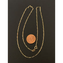 Load image into Gallery viewer, 18K Gold Necklace Chain Paperclips 1.62 grams 18 inches - Rafant