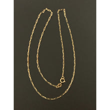 Load image into Gallery viewer, 18K Gold Necklace Chain Paperclips 1.62 grams 18 inches - Rafant
