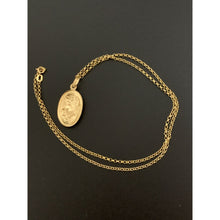 Load image into Gallery viewer, 18K Gold Gold Necklace Chain 17.75 Inches with Woman Lady Pendant 2.39 grams - Rafant