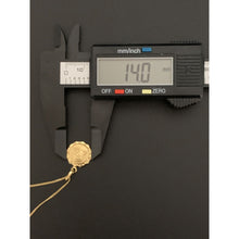 Load image into Gallery viewer, 18K Gold Necklace Chain 17" Curb with Jesus Christ Pendant 1.83 grams - Rafant