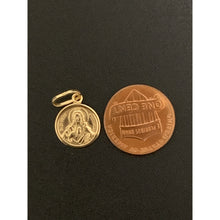 Load image into Gallery viewer, 18K Gold Pendant Round Jesus Christ 0.62 grams Very Small - Rafant