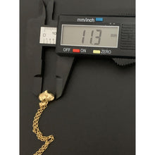 Load image into Gallery viewer, 18K Gold Bracelet Rolo 7.5 inches with Puffed Heart Charm 1.76 grams - Rafant