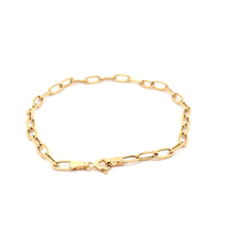 Load image into Gallery viewer, 18K Yellow Gold Bracelet Paperclip 1.67 grams 7.25 inches - Rafant