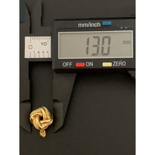 Load image into Gallery viewer, 18K Gold Earrings Pendant Knot 0.93 grams - Rafant
