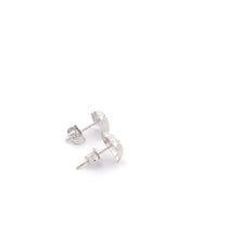 Load image into Gallery viewer, 18K White Gold Earrings Stud Heart 1.12 grams - Rafant