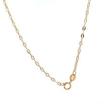 Load image into Gallery viewer, 18K Gold Necklace Chain Cable Link 17.75 inches 0.80 grams - Rafant