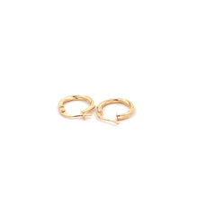 Load image into Gallery viewer, 18K Yellow Gold Earrings Hoops 0.83 grams - Rafant