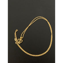Load image into Gallery viewer, 18K Gold Necklace Chain 18 inches Heart Infinity Pendant 1.32 grams - Rafant