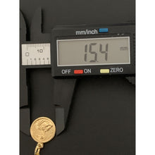 Load image into Gallery viewer, 18K Gold Necklace Chain 17.75 inches Jesus Christ Pendant 1.99 grams - Rafant