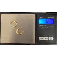 Load image into Gallery viewer, 18K Gold Earrings Hoops Loops 1.20 grams Small - Rafant