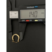 Load image into Gallery viewer, 18K Gold Earrings Hoops Loops 1.28 grams Small - Rafant