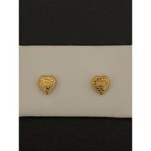 Load image into Gallery viewer, 18K Gold Earrings Studs Screw Type Heart 0.43 grams - Rafant