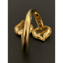 Load image into Gallery viewer, 18K Gold Ring Double Heart 1.39 grams S 7.75 - Rafant
