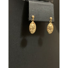 Load image into Gallery viewer, 18K Gold Earrings Post Dangle Woman Lady 1.17 grams - Rafant