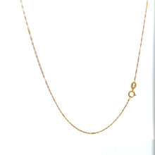 Load image into Gallery viewer, 18K Gold Necklace Chain 17.5 inches Pendant Heart Puffed 1.40 grams - Rafant