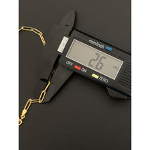 Load image into Gallery viewer, 18K Gold Paperclips Link Bracelet Size 7.5 inches 1.52 grams - Rafant