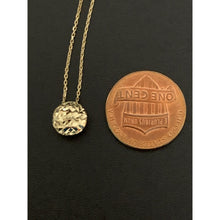 Load image into Gallery viewer, 18K Gold Necklace Chain 16.50" with Round Circle Pendant - Rafant