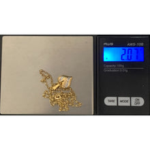 Load image into Gallery viewer, 18K Gold Necklace Chain 17.5 inches with Puffed Heart Pendant 2.07 grams - Rafant