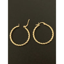 Load image into Gallery viewer, 18K Gold Earrings Hoops Loops 1.43 grams - Rafant