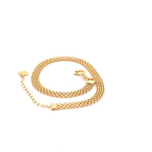 Load image into Gallery viewer, 18K Yellow Gold Bracelet Bismark Chain 2.29 grams 5.75 inches plus 1" extension - Rafant