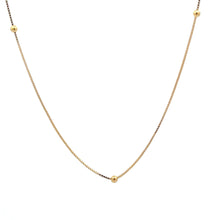 Load image into Gallery viewer, 18K Gold Necklace Chain Box 18" Tiny Beads 1.22 grams - Rafant