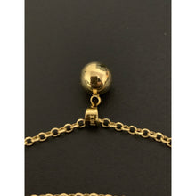 Load image into Gallery viewer, 18K Gold Bracelet with Ball Charm 8 inches 1.78 grams - Rafant