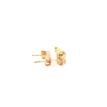 Load image into Gallery viewer, 18K Gold Earrings Stud Knot Small 1.25 grams - Rafant