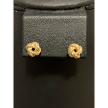 Load image into Gallery viewer, 18K Gold Earrings Stud Knot 1.18 grams - Rafant