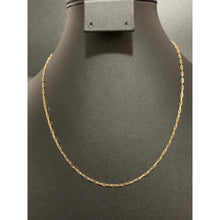 Load image into Gallery viewer, 18K Gold Necklace Chain Paperclips 18 inches 1.65 grams - Rafant