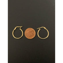 Load image into Gallery viewer, 18K Gold Earrings Hoops Loops 1 gram - Rafant