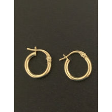 Load image into Gallery viewer, 18K Gold Earrings Hoops Loops Small 0.87 grams - Rafant