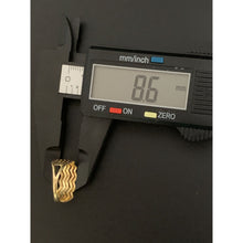 Load image into Gallery viewer, 18K Gold Ring Wave Tricolor Yellow White Rose Gold 1.70 grams Size 6 - Rafant