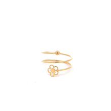 Load image into Gallery viewer, 18K Yellow Gold Ring Flower Spiral 1.17 grams Size 8.5 - Rafant