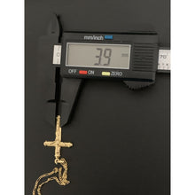 Load image into Gallery viewer, 18K Gold Necklace Chain 17.50" with Cross Pendant 2.06 grams - Rafant